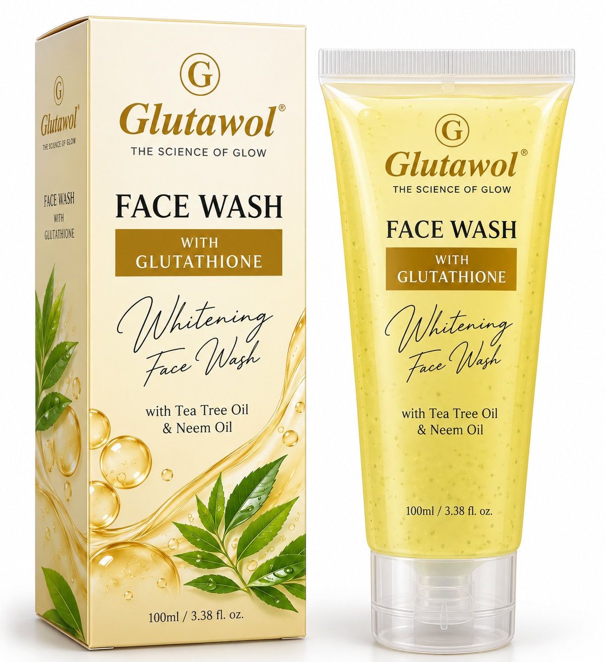 Glutawol Face Wash 100ml with Glutathione