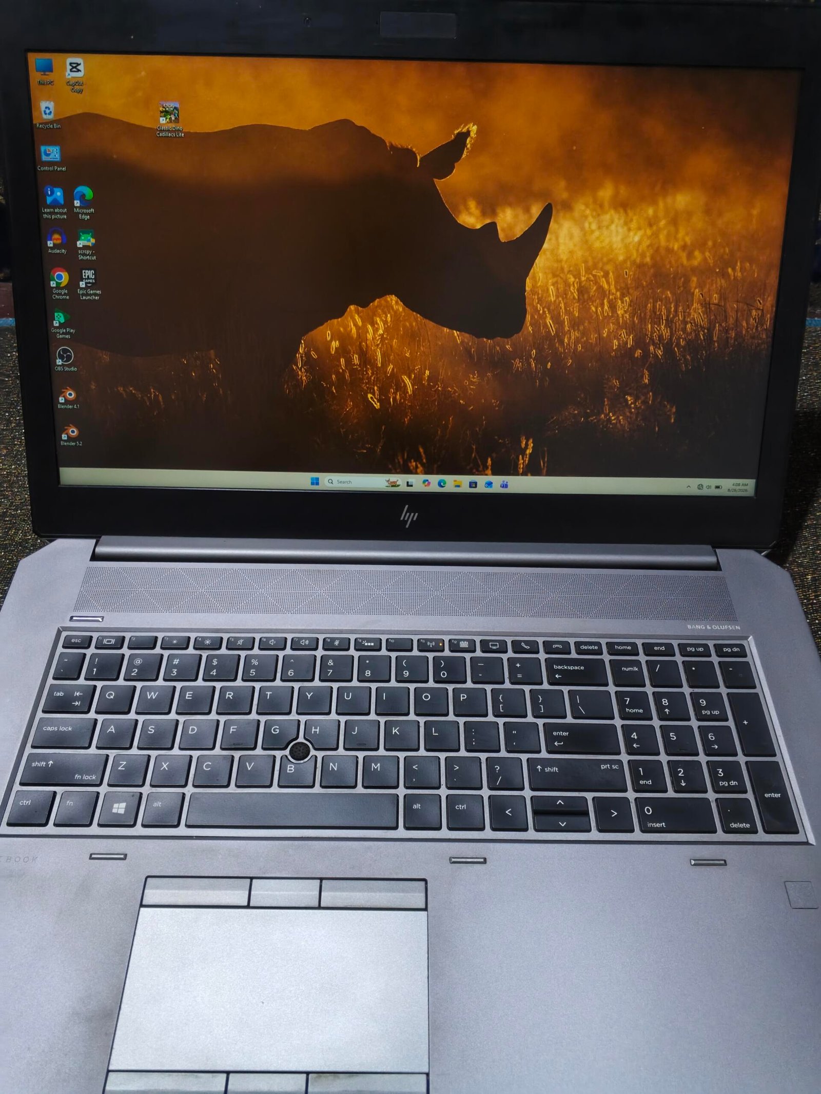 Hp Zbook 17 G5 17inches Display 4gb graphics card very neat