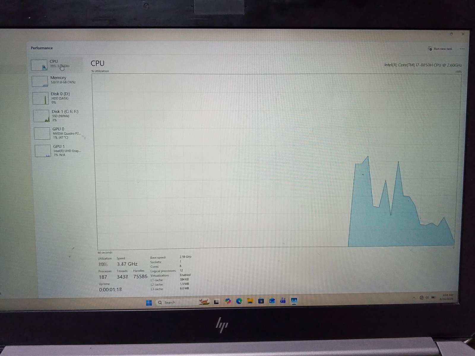Hp Zbook 17 G5 17inches Display 4gb graphics card very neat