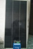 Solar panel and hybrid controller