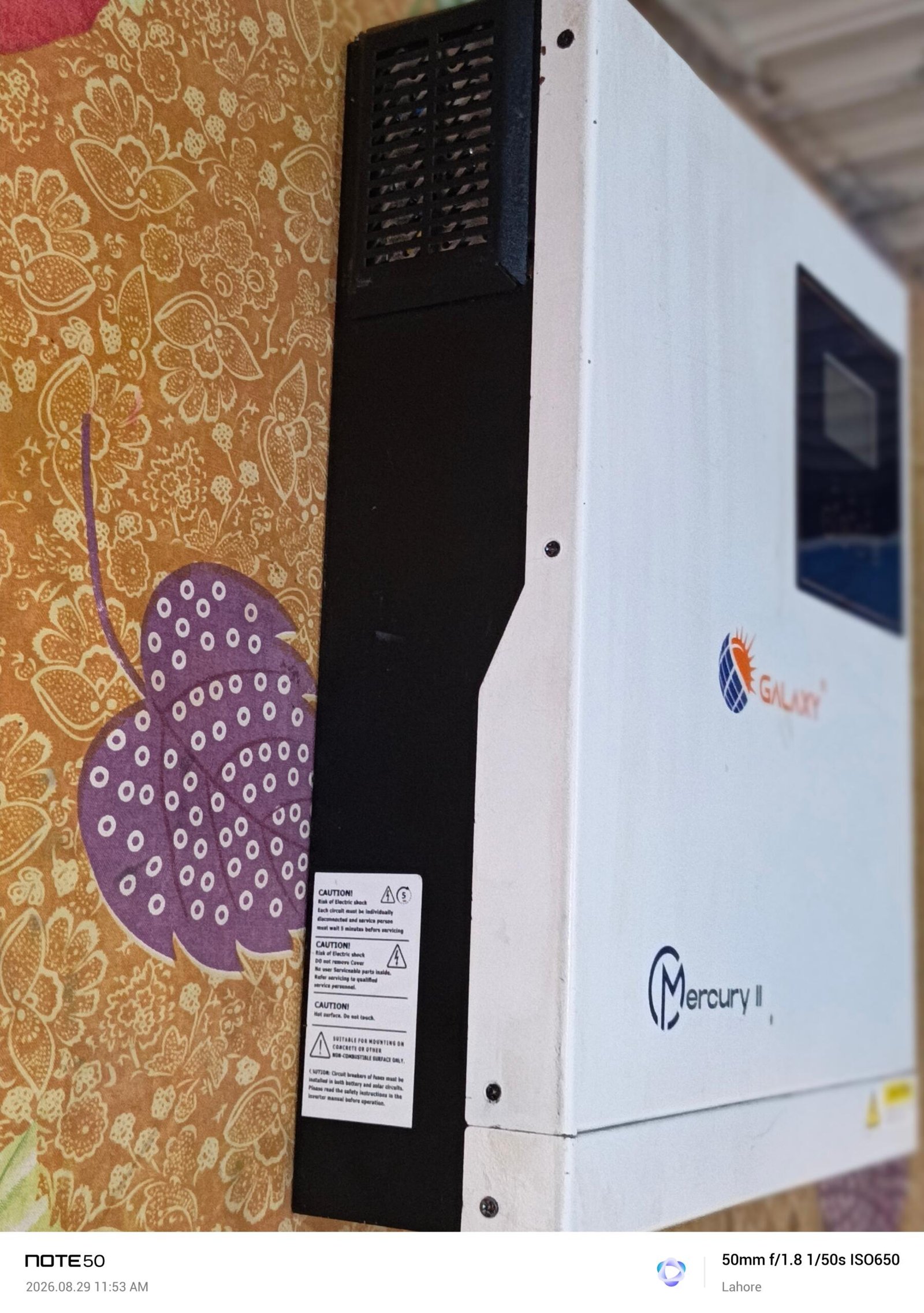 Galaxy Mercury || 2.5 kw , pv 3000 “inverter”