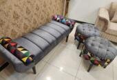 Setty set with 2 Ottoman chairs 𝗗𝗘𝗧𝗔𝗜𝗟𝗦 & 𝗖𝗢𝗡𝗧𝗔