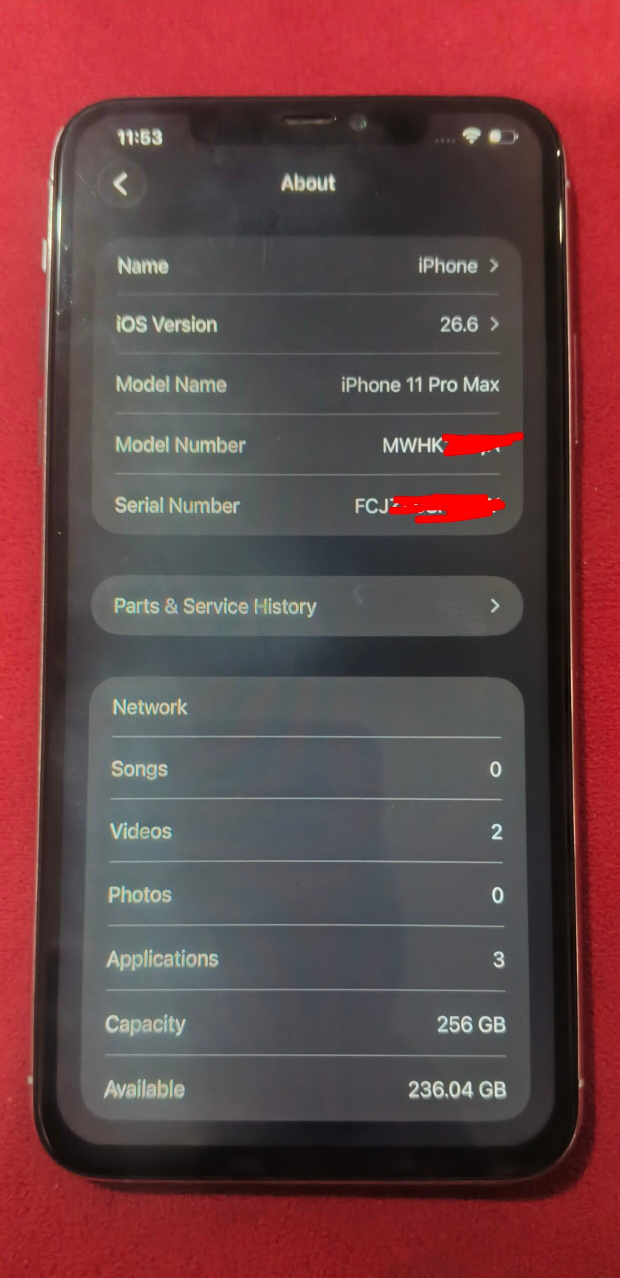 iPhone 11 Pro Max (Bypassed)