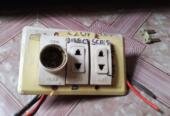 Switch socket with connection serious board 1) more
