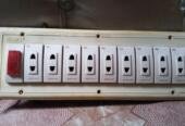 Switch socket with connection serious board 1) more