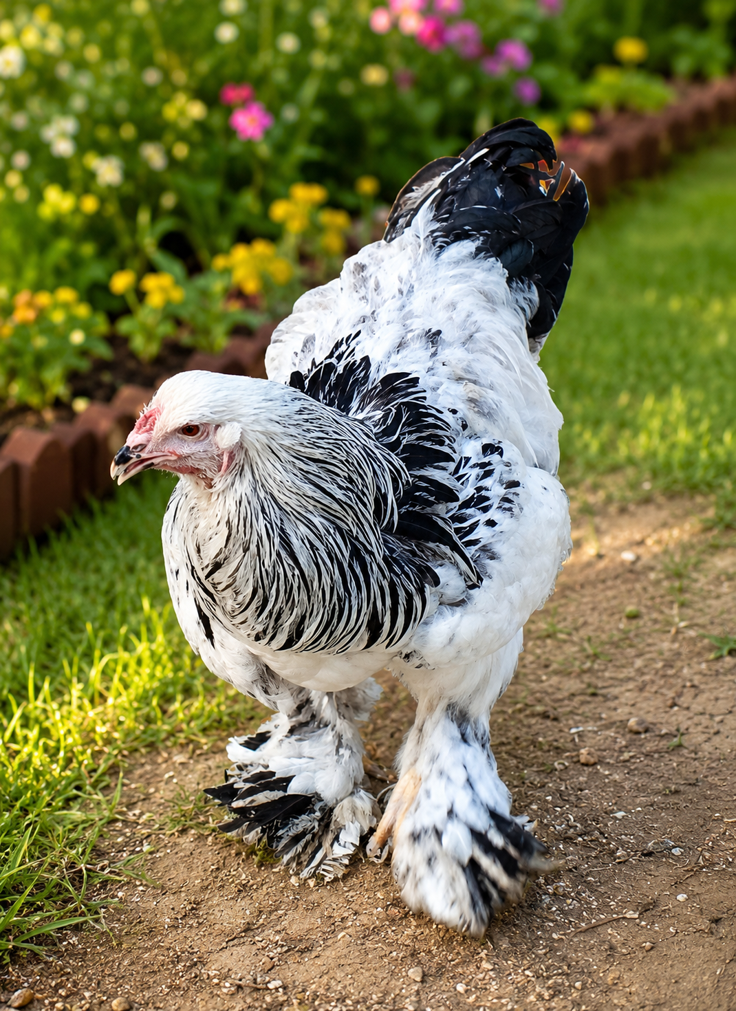brahma hen and black silkie for sale