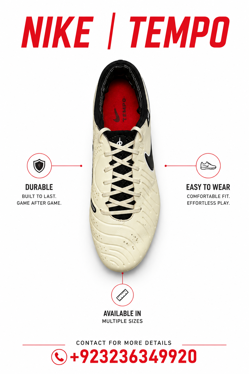 Nike Tempo football shoes