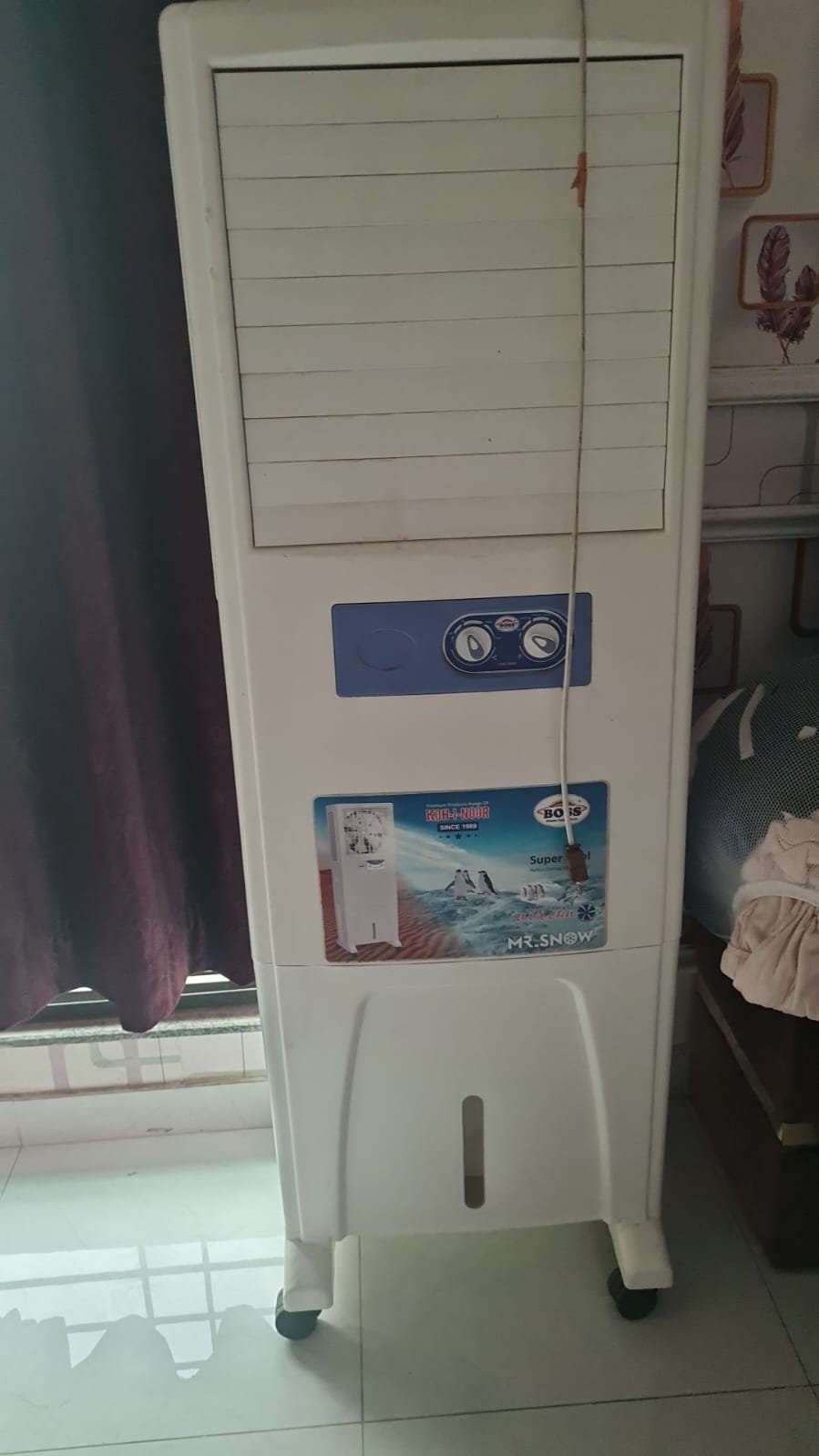 Air cooler and chairs