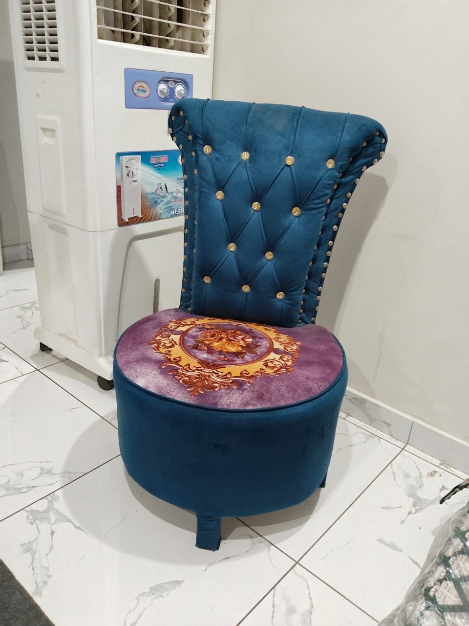 Air cooler and chairs