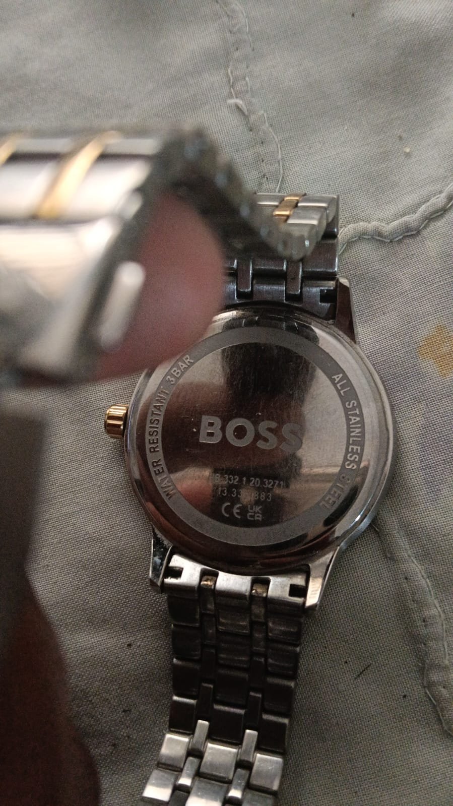 Hugo Boss watch two tone silver and rose gold
