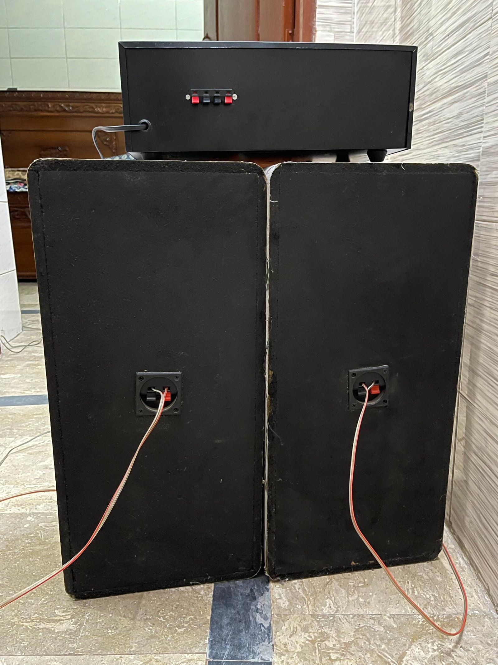 8 inch hard bass 3 way speaker with Amplifier
