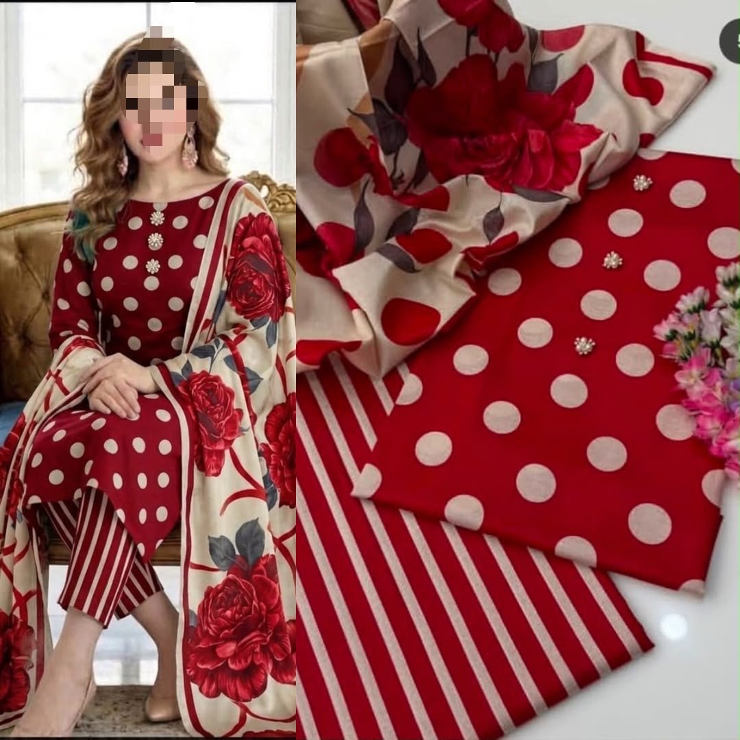3pc Shamooz Silk Fabric