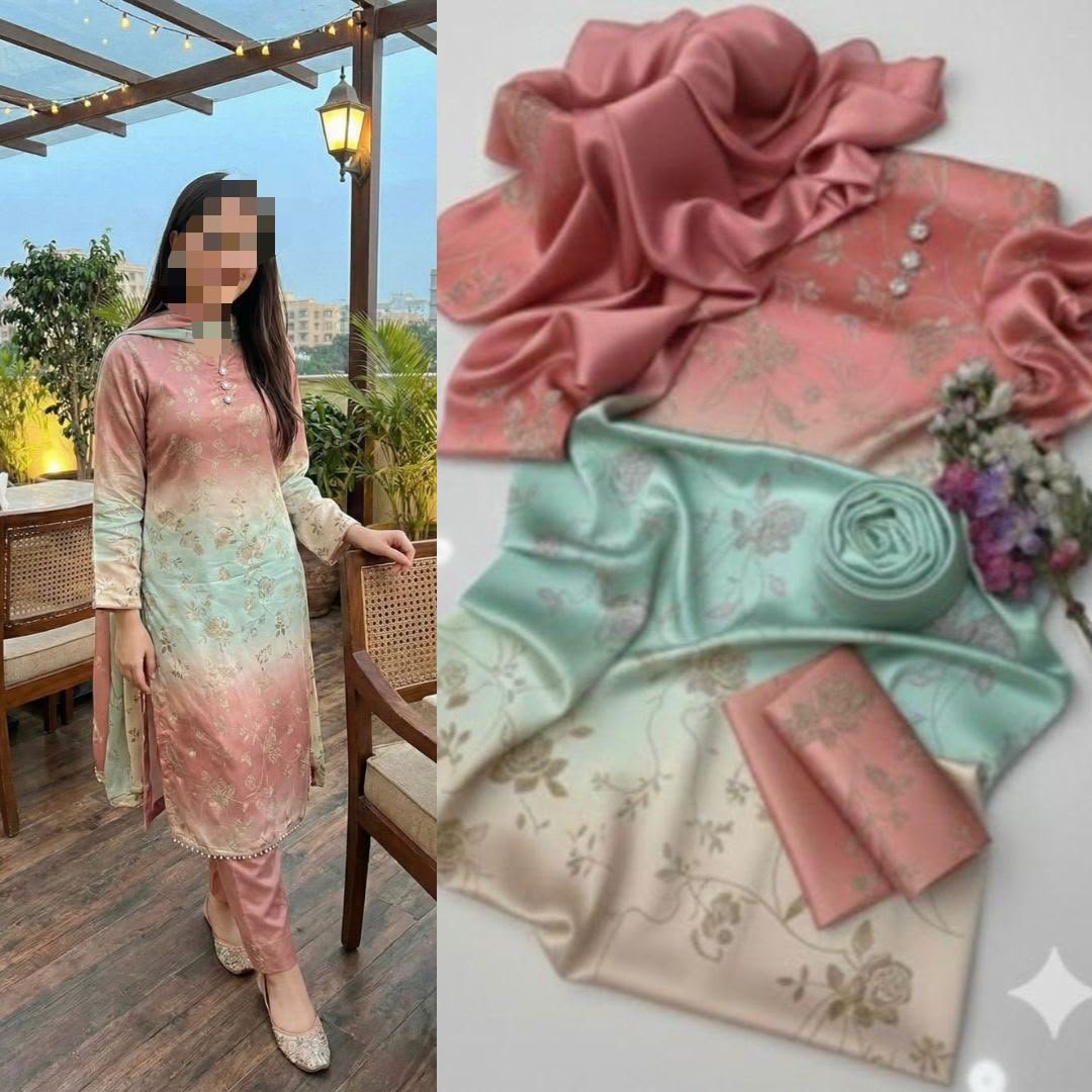 3pc Shamooz Silk Fabric