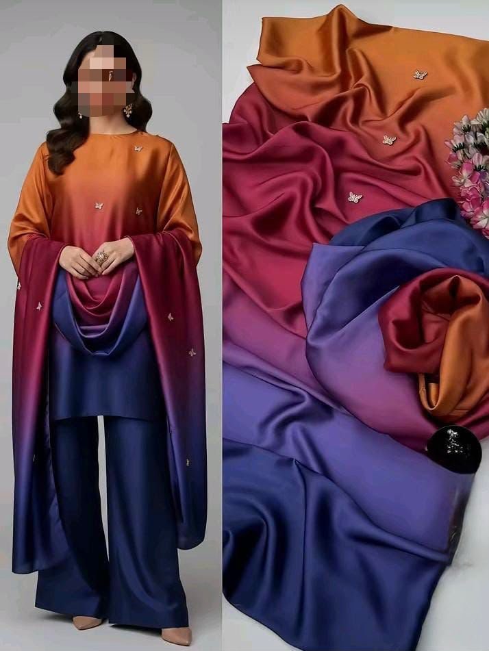 3pc Shamooz Silk Fabric