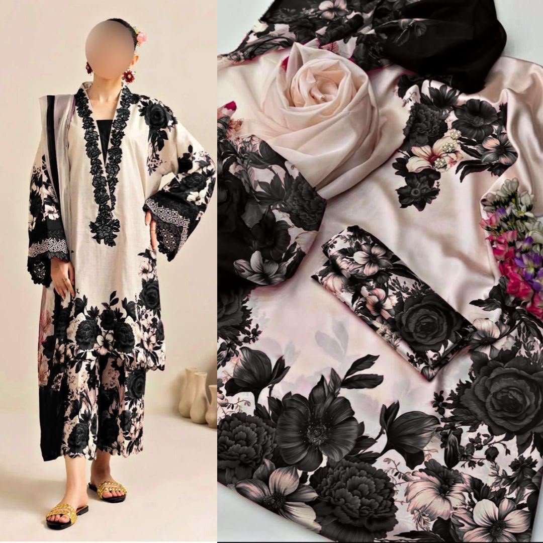 3pc Shamooz Silk Fabric