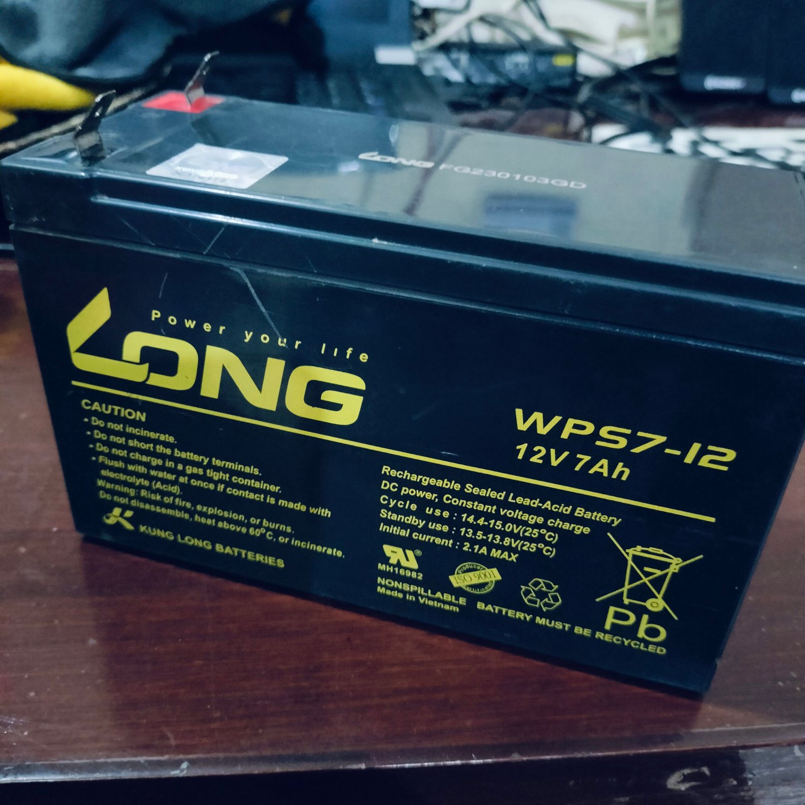 Dry Battery imported Vietnam 7amp