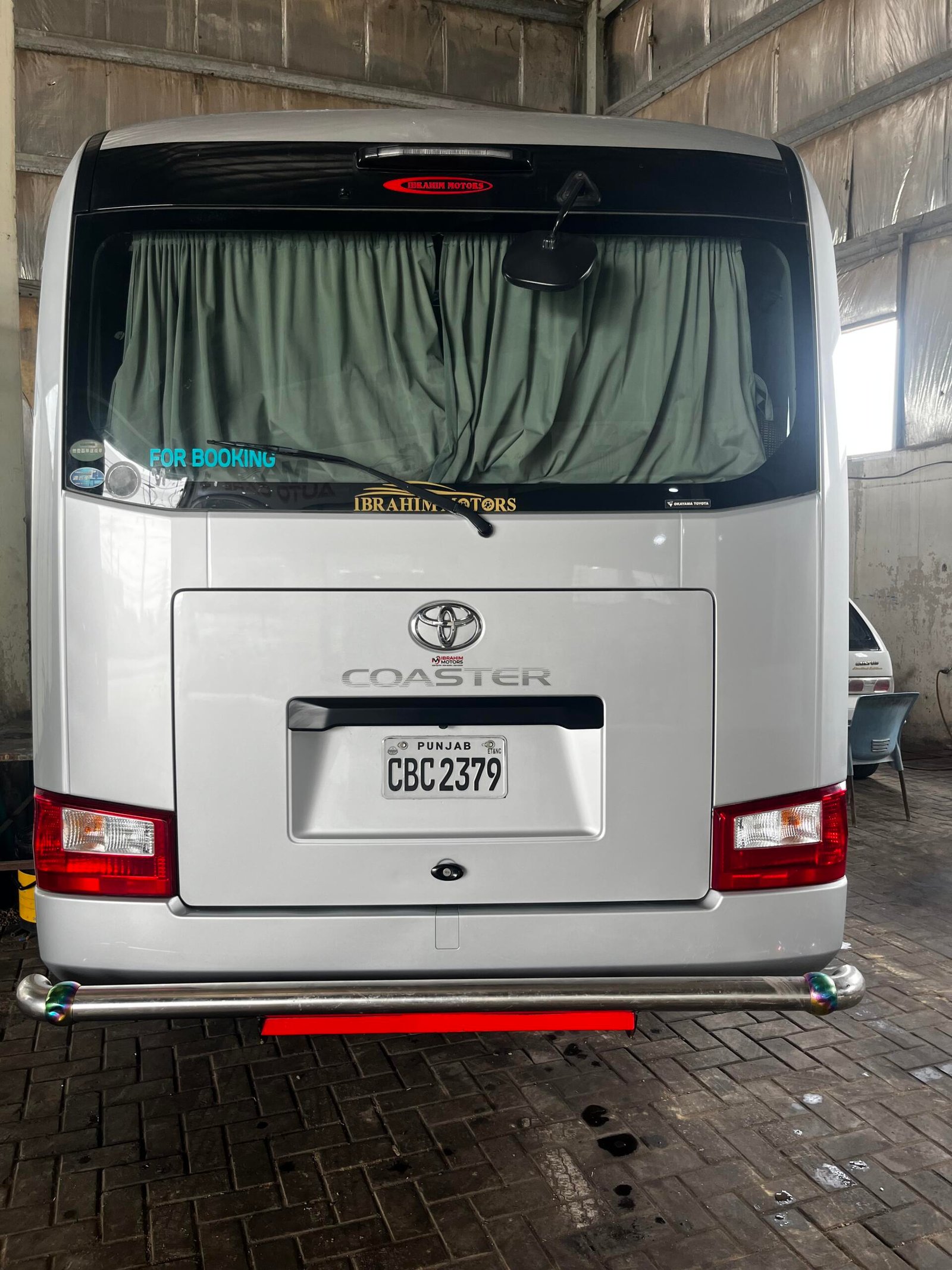 Toyota coaster 5c 29 seater bus available for rent booking