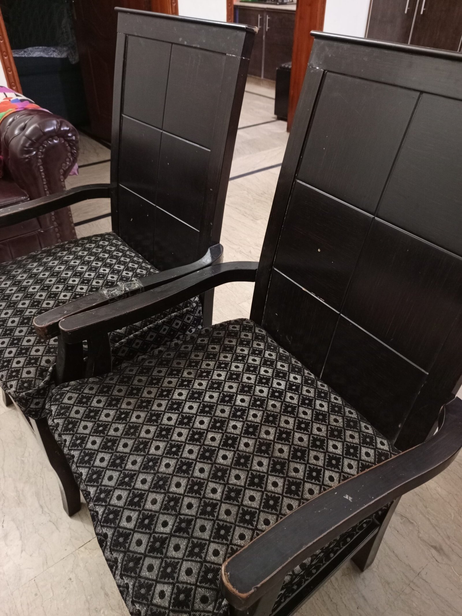 Wooden chairs