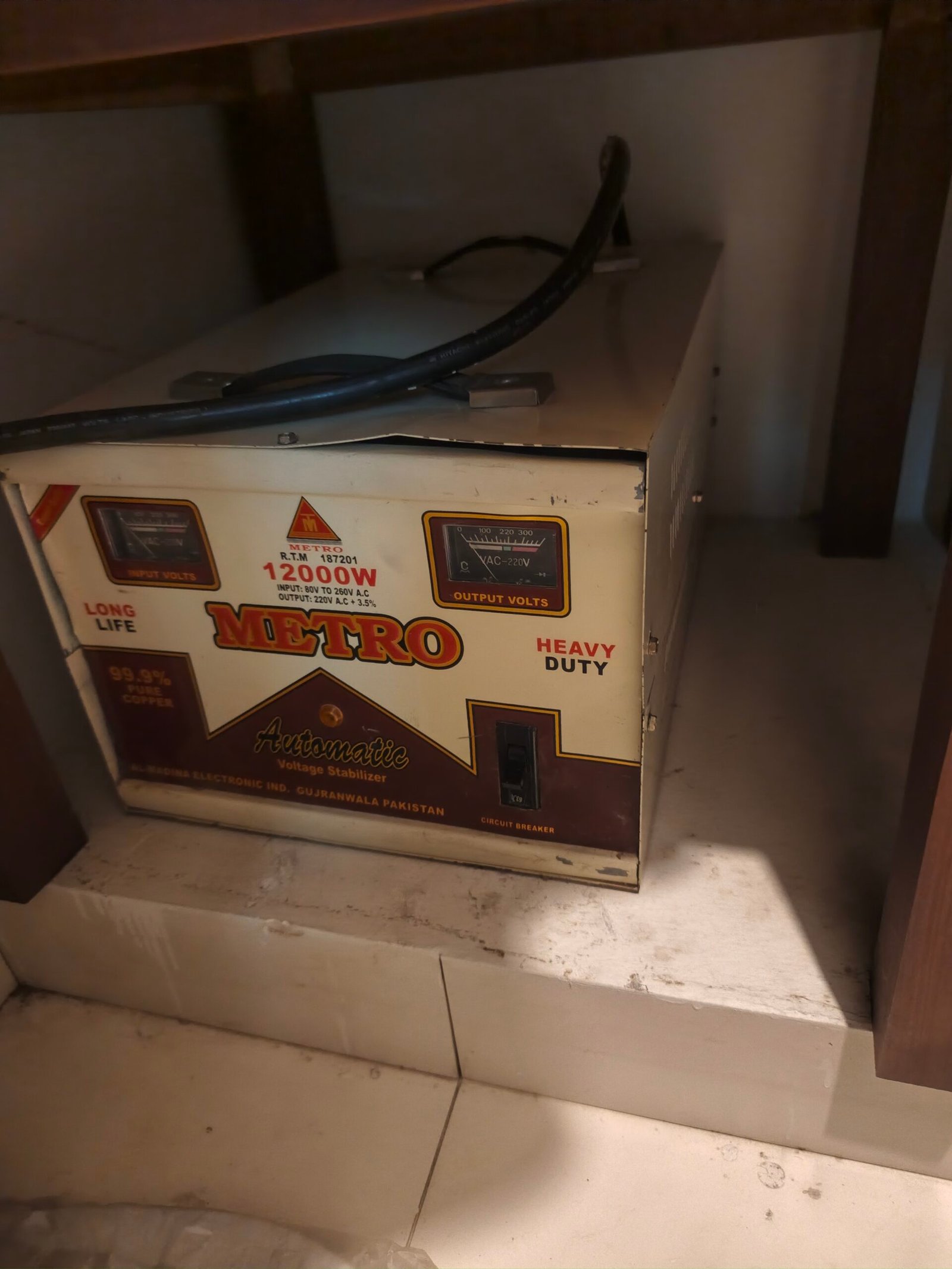 12000 watt metro stabilizer