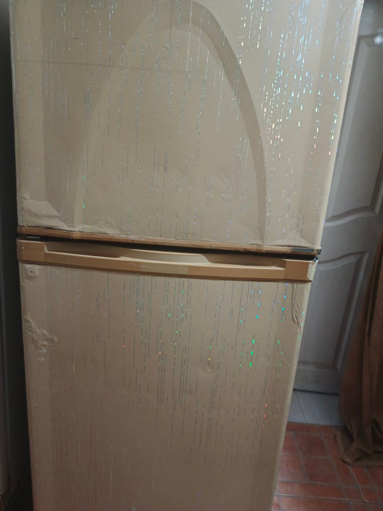Big deap freezer of medium size fridge