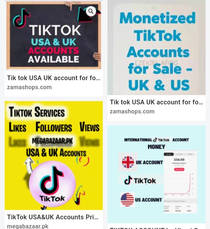Tiktok UK account for sale 1k  followers14k like and fresh