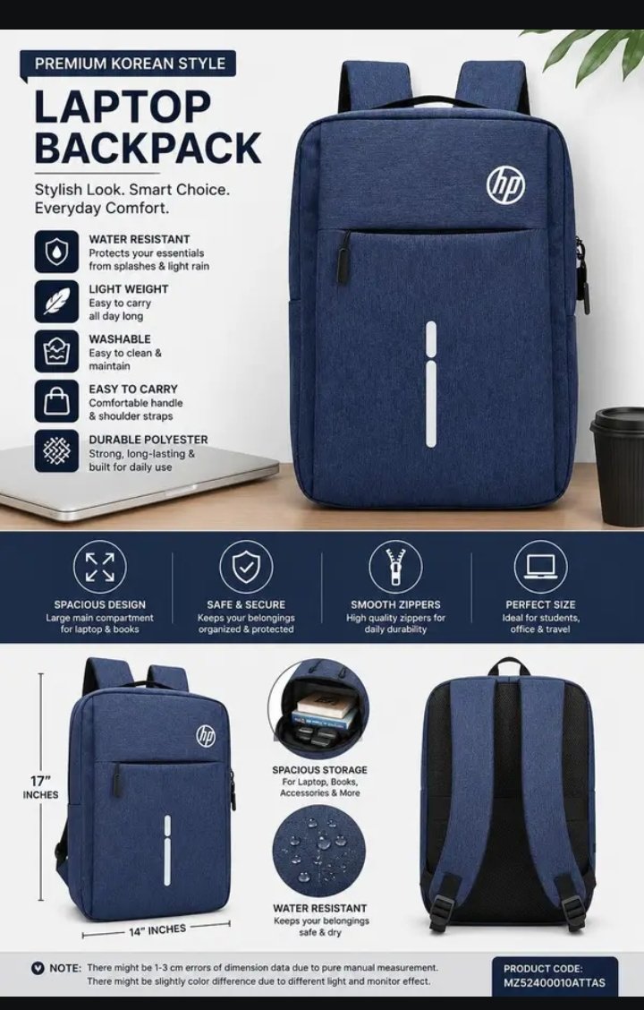 Premium Korean-Style Laptop Backpack