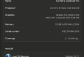 MacBook Pro 15-inch 2019 | Core i9 | 32GB RAM | 512GB SSD