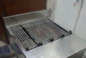 Lava rock gas grill