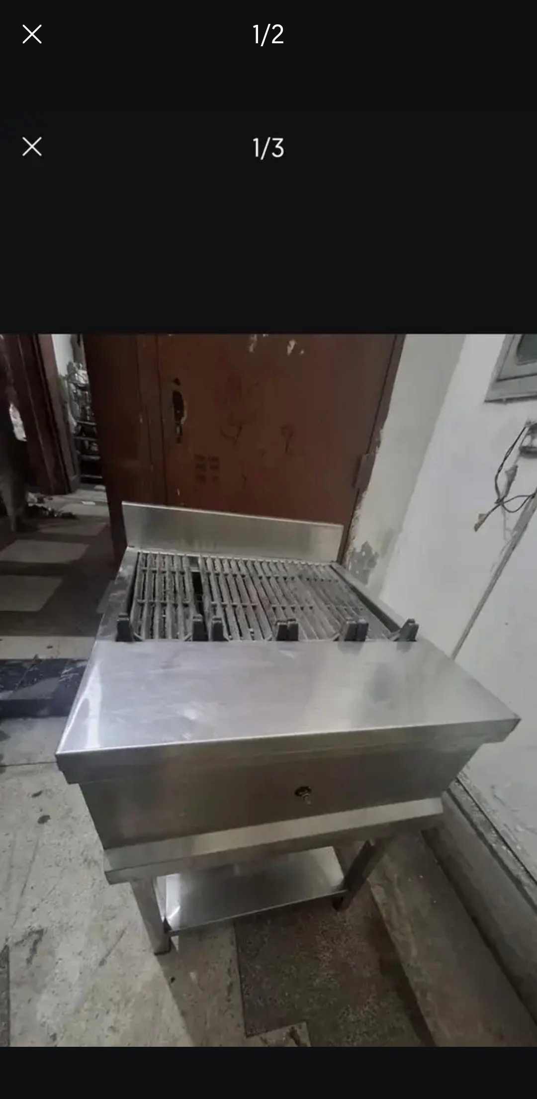 Lava rock gas grill