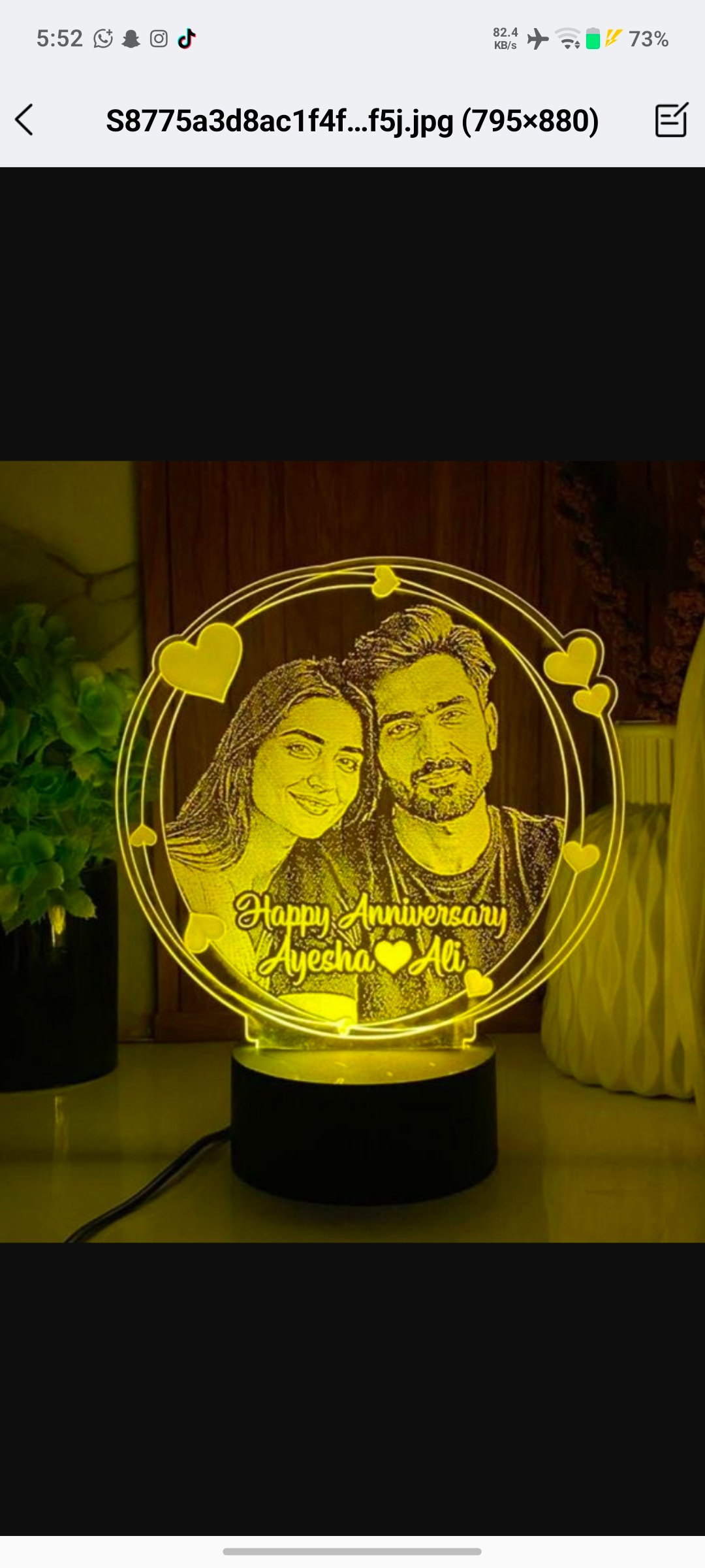 Customize lamp, picture engraving lamp