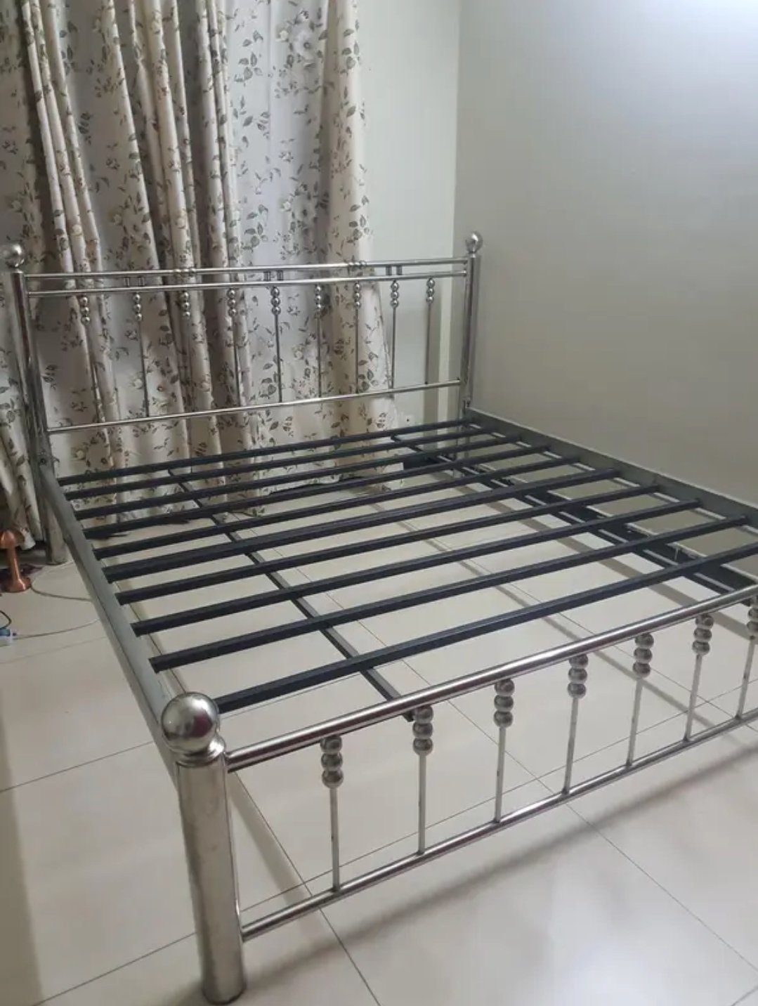 Steel Bed with mattress