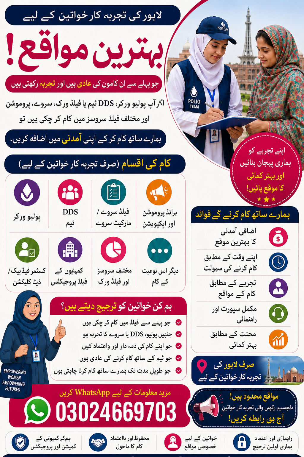 Female marketing staff required