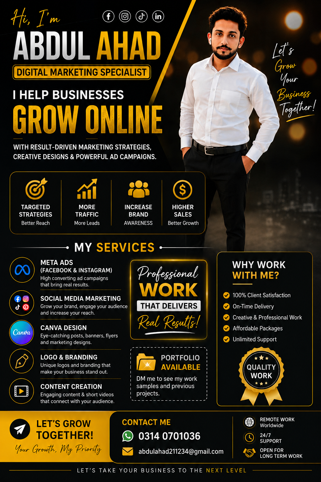 Get more clients/sales grow your business with 3