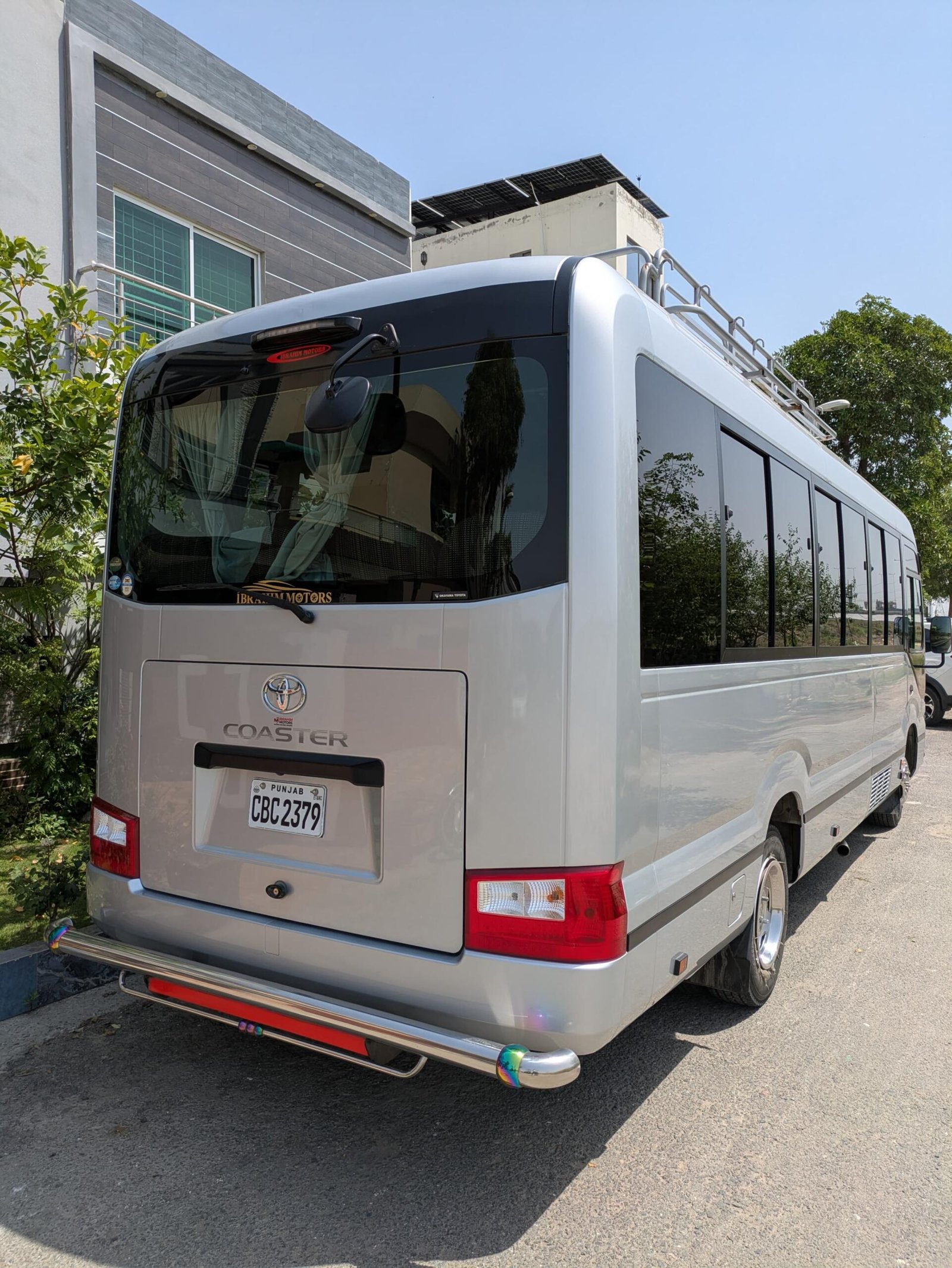 Toyota coaster 5c 29 seater bus available for rent booking