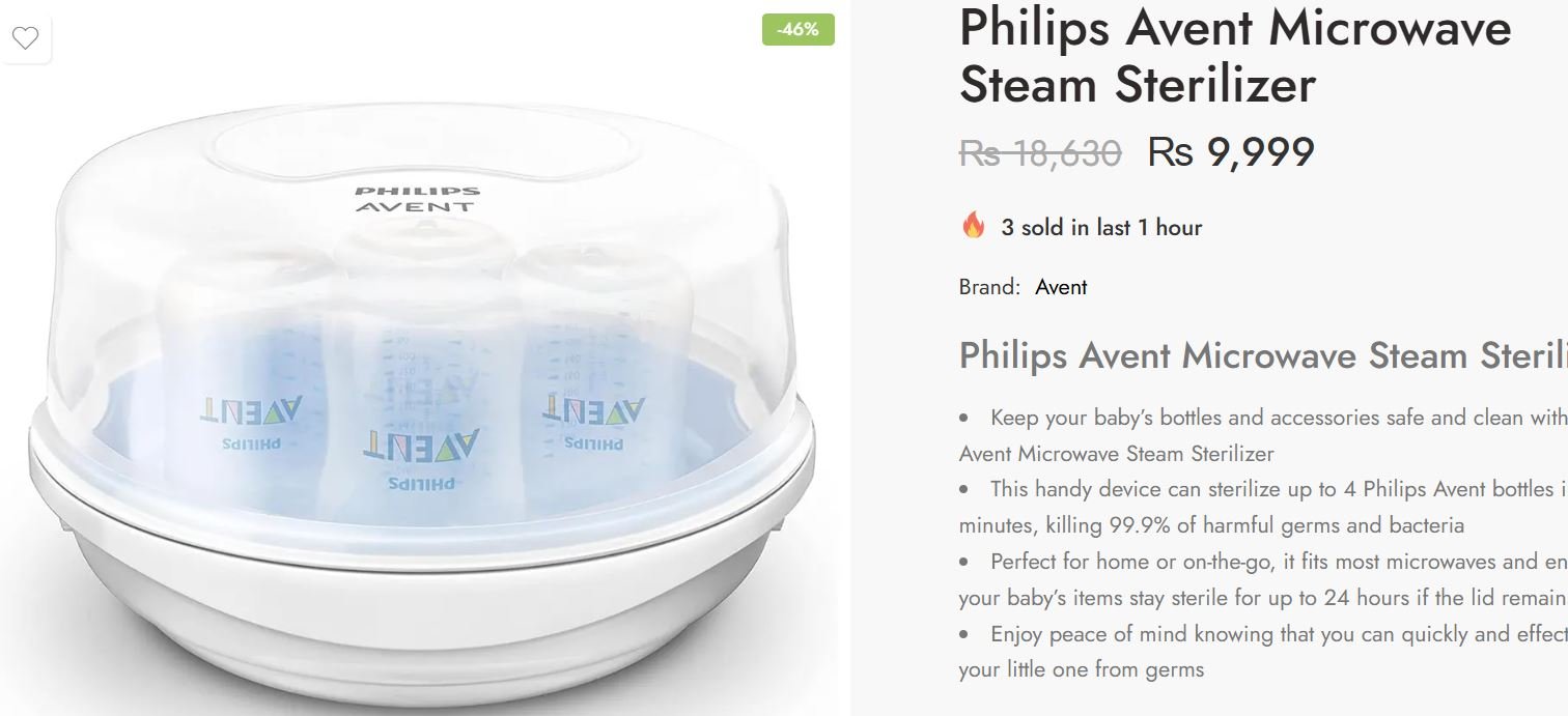 feeder sterlizer Philips Rs 5000 0300-0407052