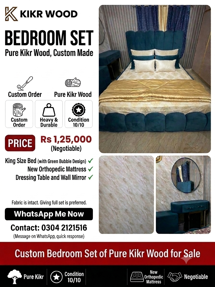 King Size Bed | Bed  Orthopedic Mattress  Dressing Sofa