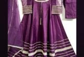 Purple 3 piece party wear