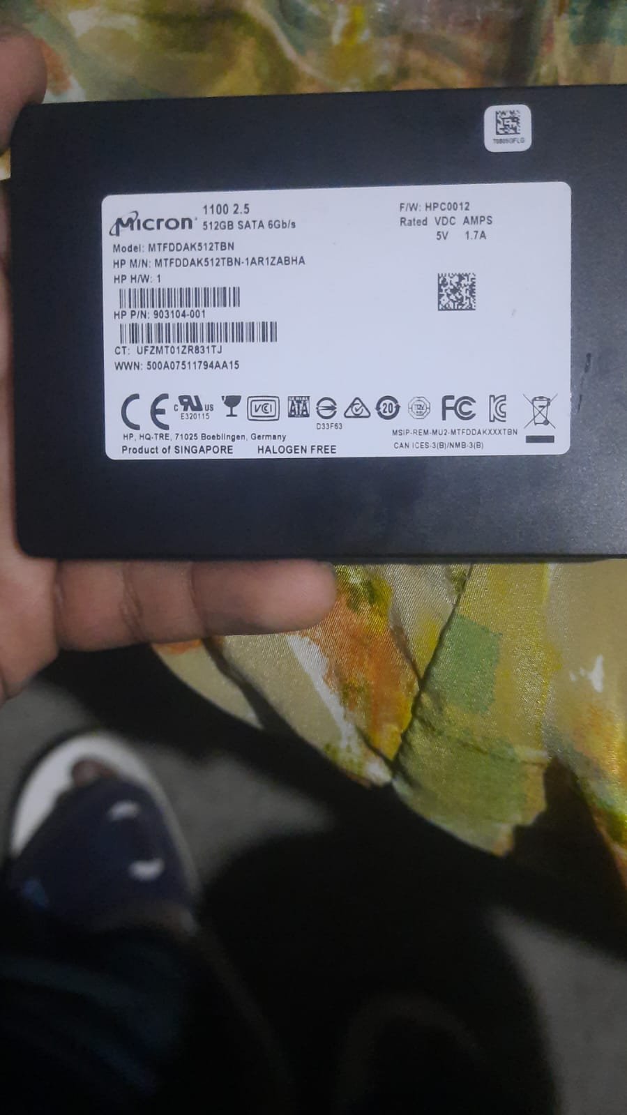Micron 512gb SSD