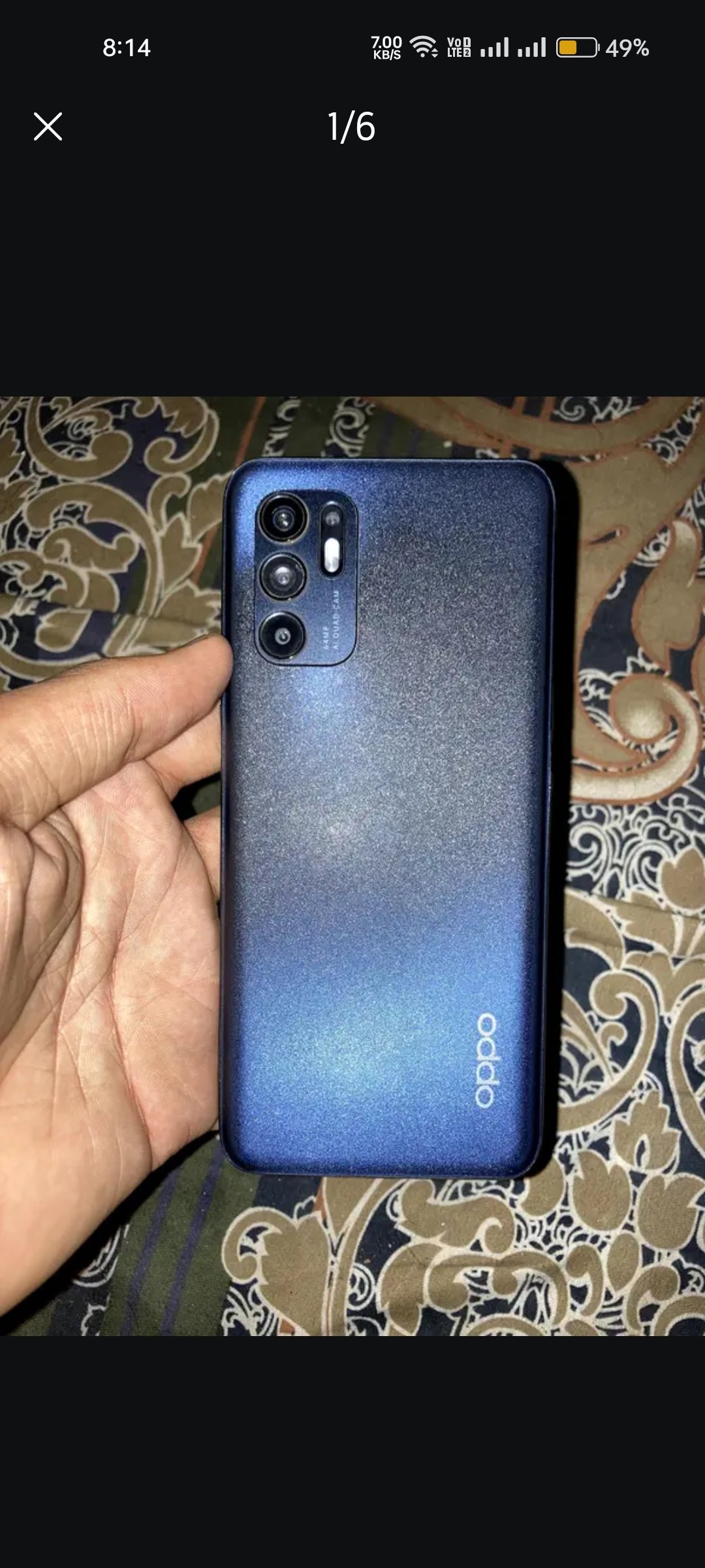 Oppo Reno 6 sale and exchange with dual sim pta mobile
