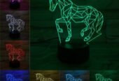 3D HORSE 3D ILLUSION LED Night LAMP