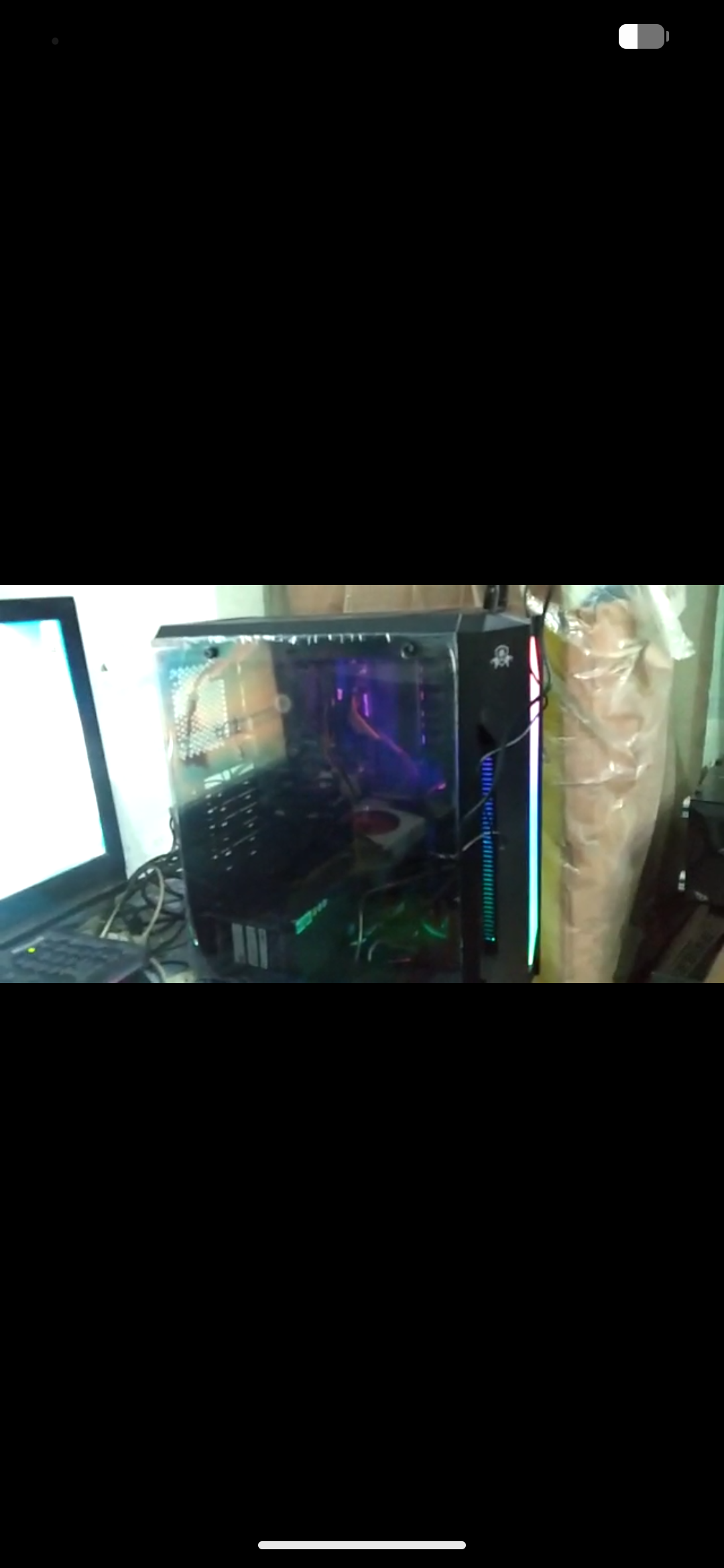Gaming PC with 22 inch lenovo LED for sale