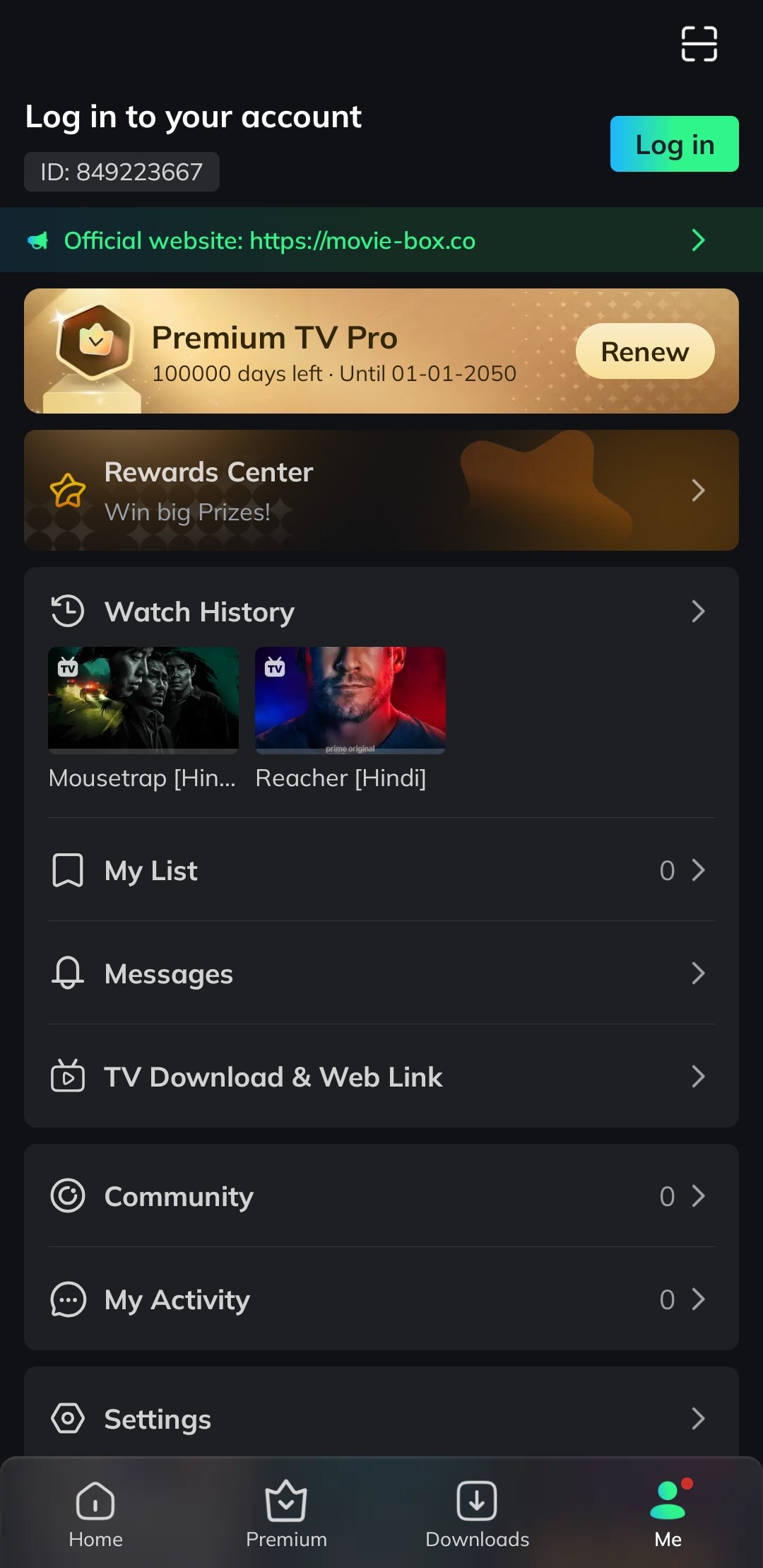 Movie Box Primuim For life time Phone Tv also
