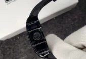 Richard Black Belt Skeleton Watch