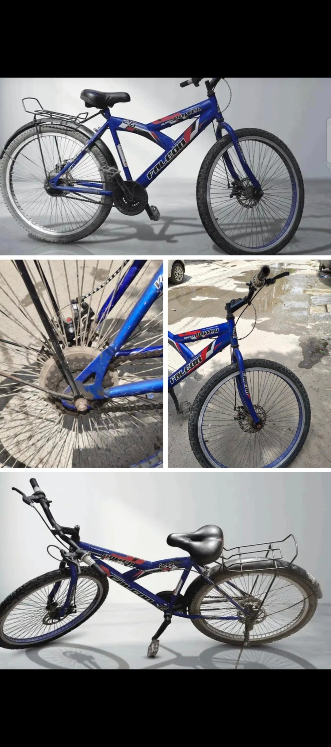 26inch cycle Fallcon company se agy pichy disk break lagi