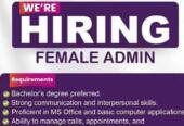 Female staff required
