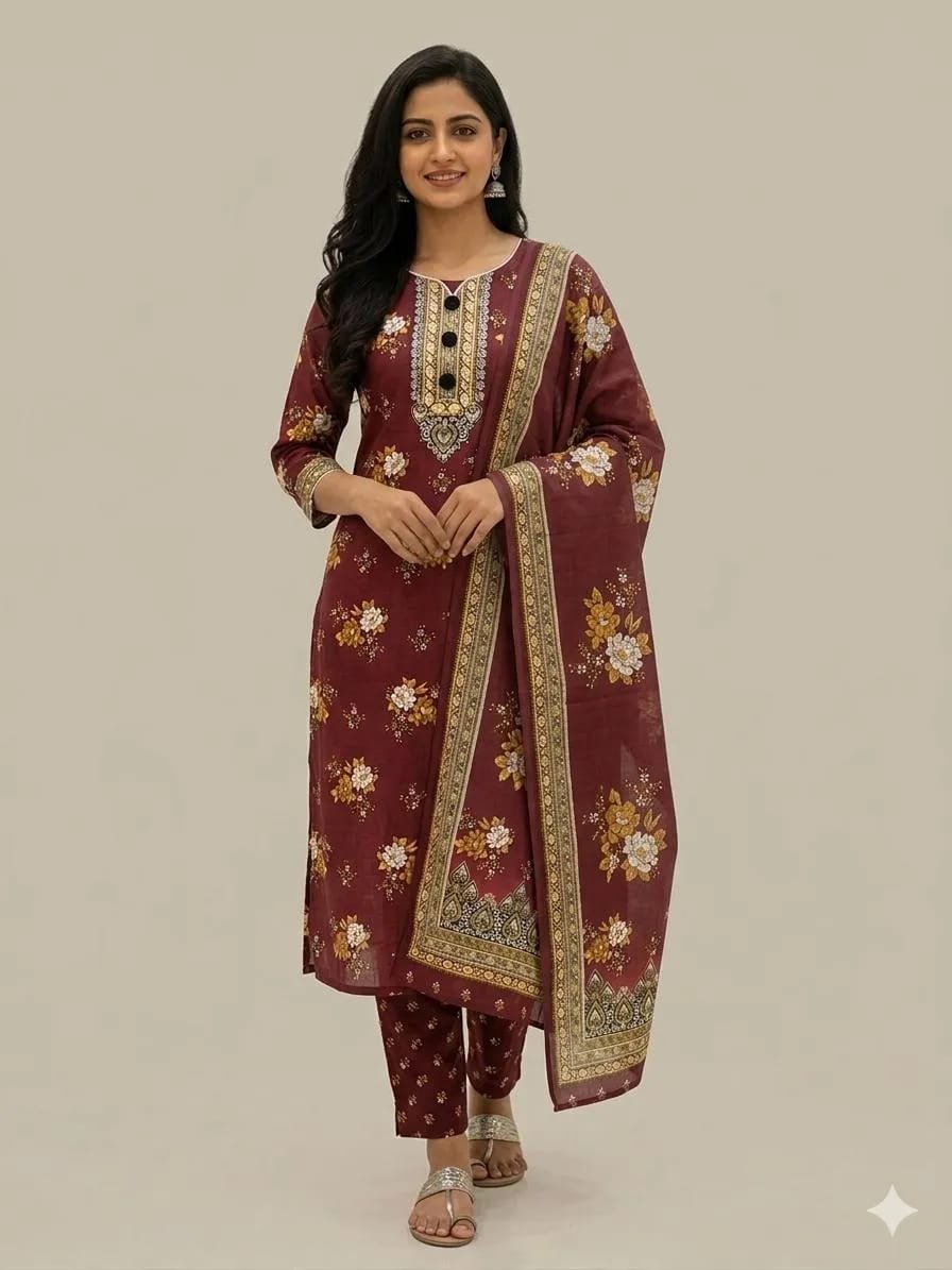 Stiched unstiched 3pc suits for women