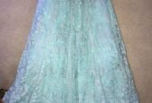 All embroidered ICE BLUE lehnga choli