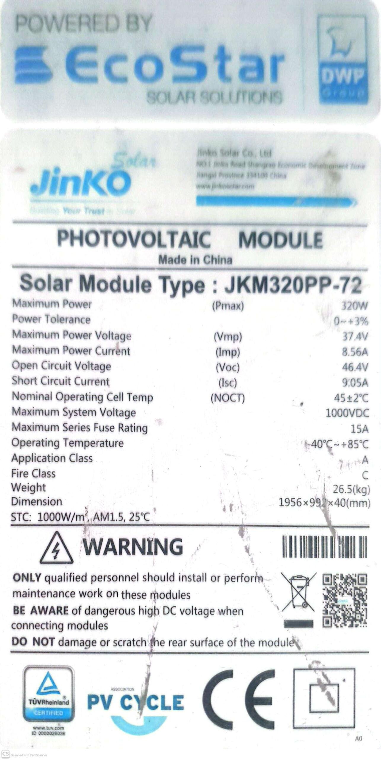 4 Solar panels with 2 L2 stands
