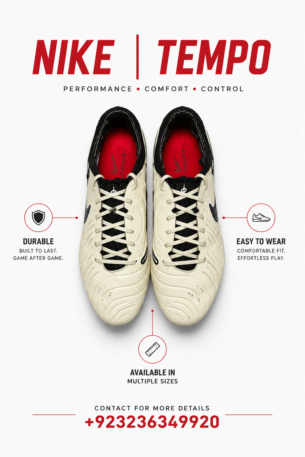 Nike Tempo football shoes