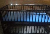 Sturdy Iron Baby Cot/Crib with Mattress in good condition